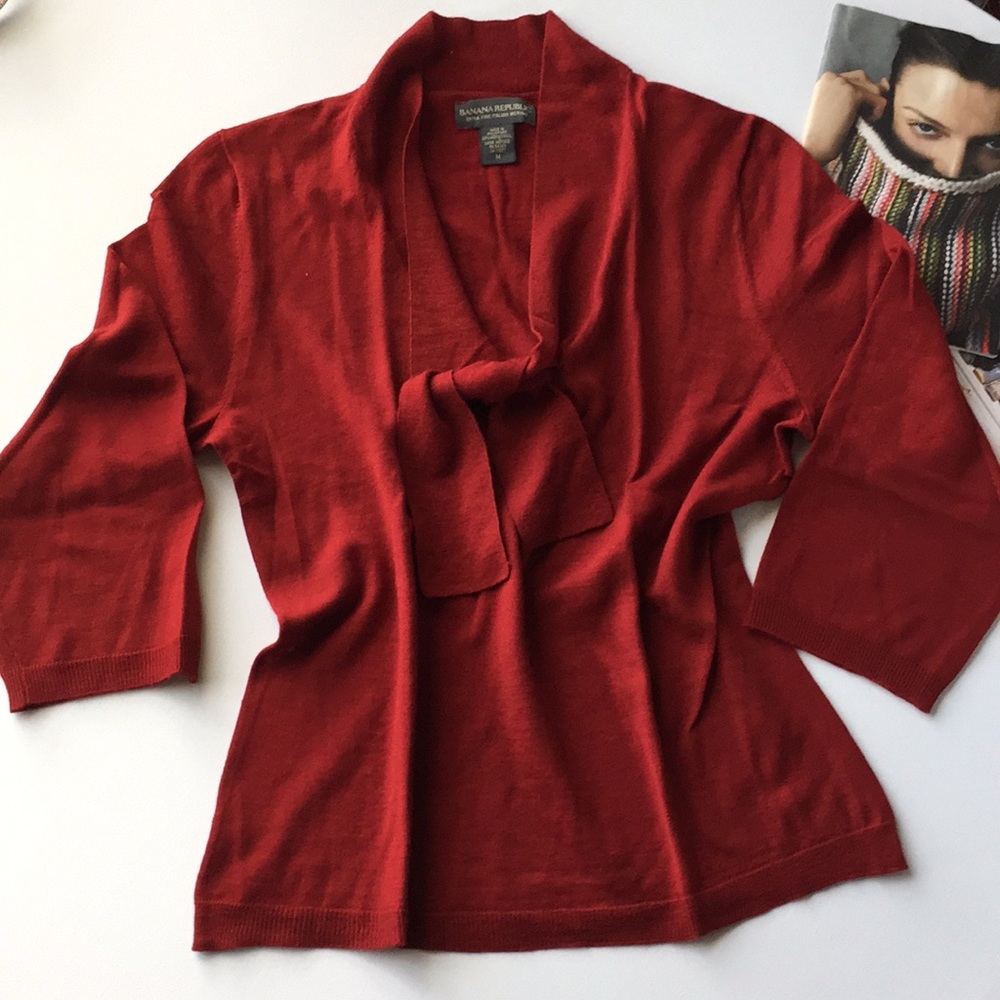 ๐ด SOLD ๐ด BANANA REPUBLIC Italian merino sweater - Picture 3 of 6